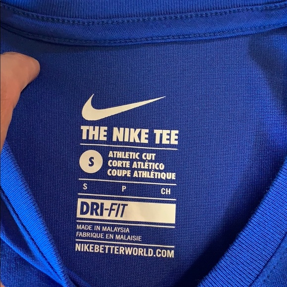 NIKE - The Nike Tee (Blue) Dri-Fit - Sz: Small - Picture 5 of 6
